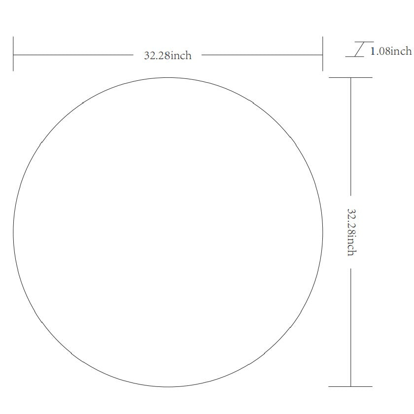 Jarron Modern White Wall Mirror