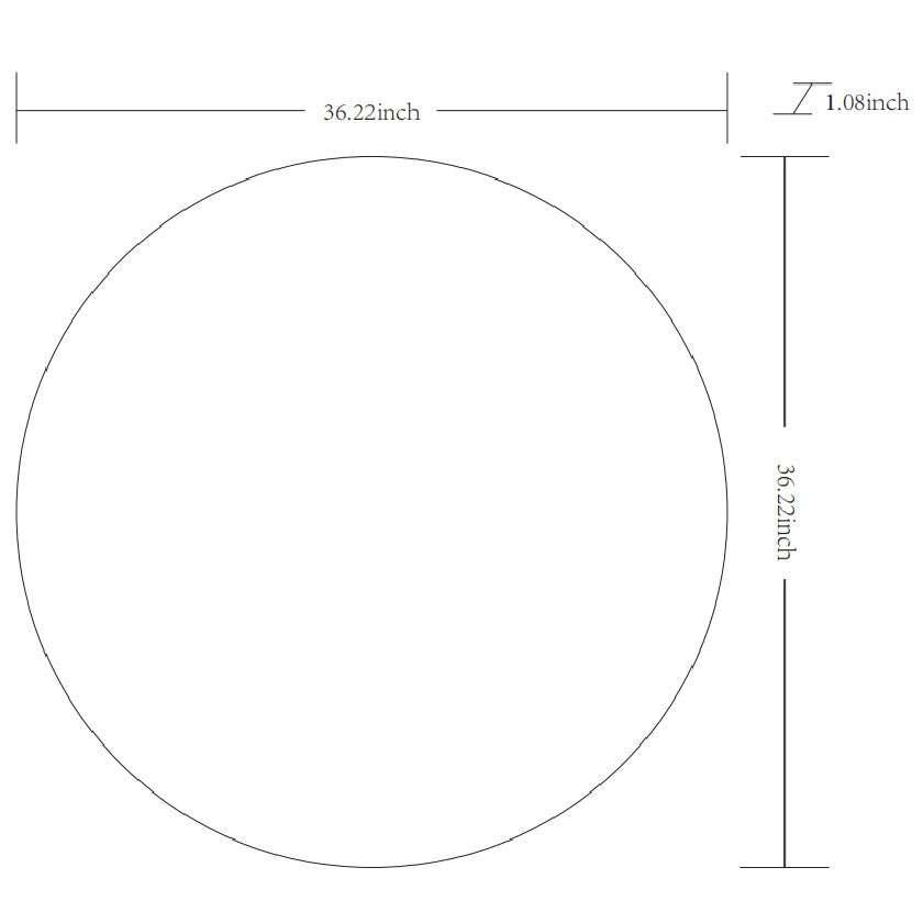 Jarron Modern White Wall Mirror