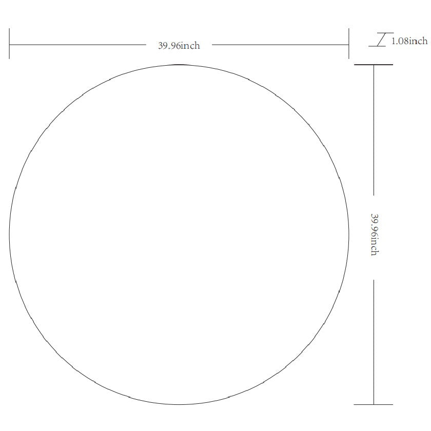 Jarron Modern White Wall Mirror