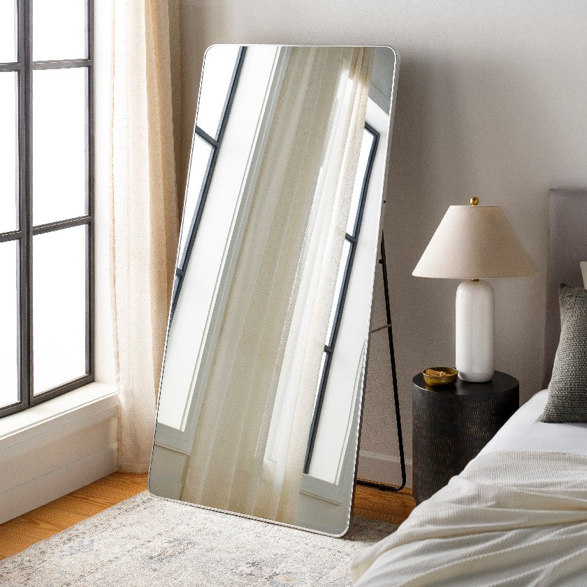 Jackline Modern Black Wall Mirror