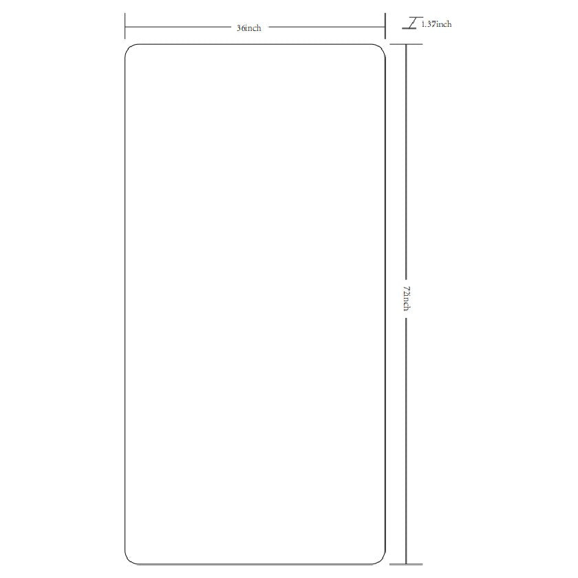 Jackline Modern Black Wall Mirror