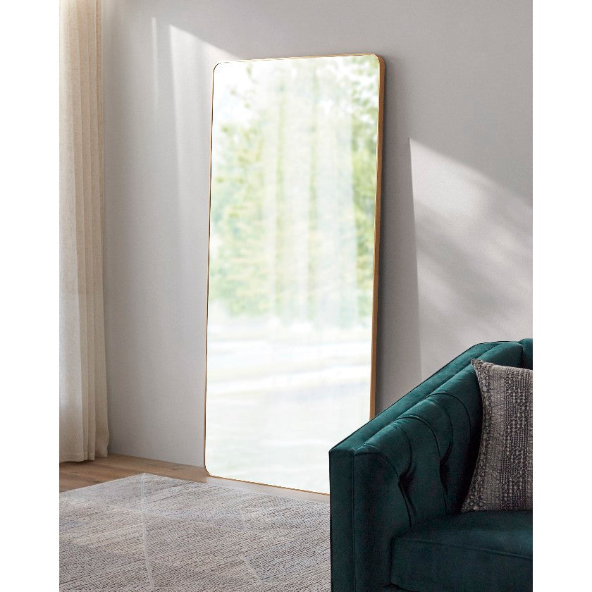 Jackline Modern Gold Wall Mirror