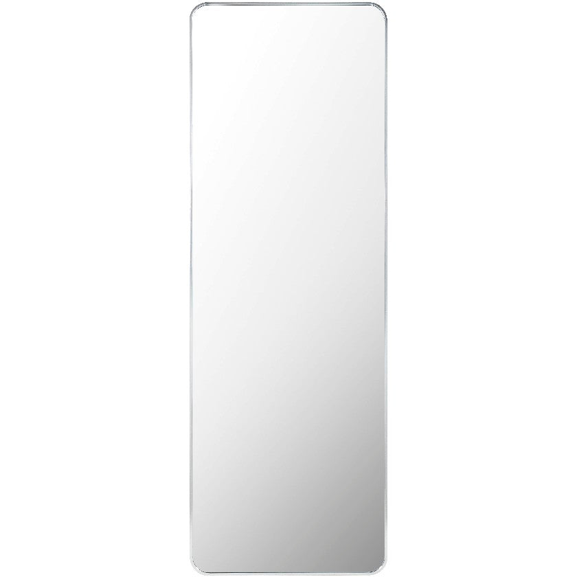 Jackline Modern Metallic Silver Wall Mirror