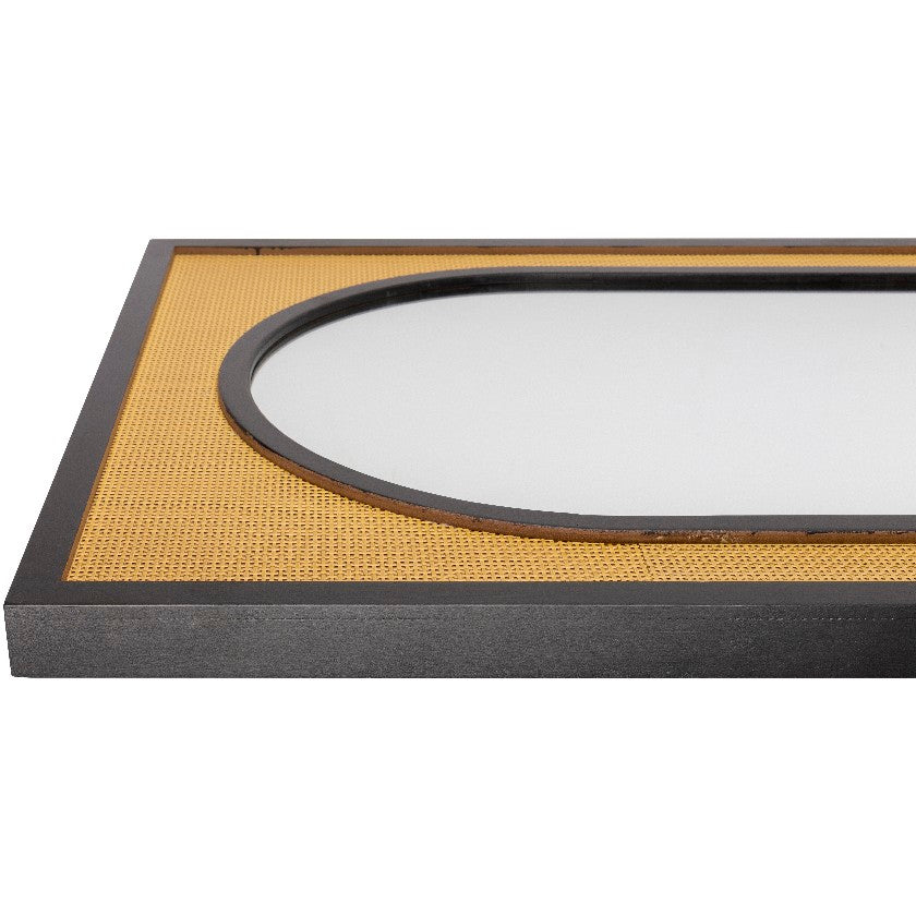 Ladawna Global Black Wall Mirror