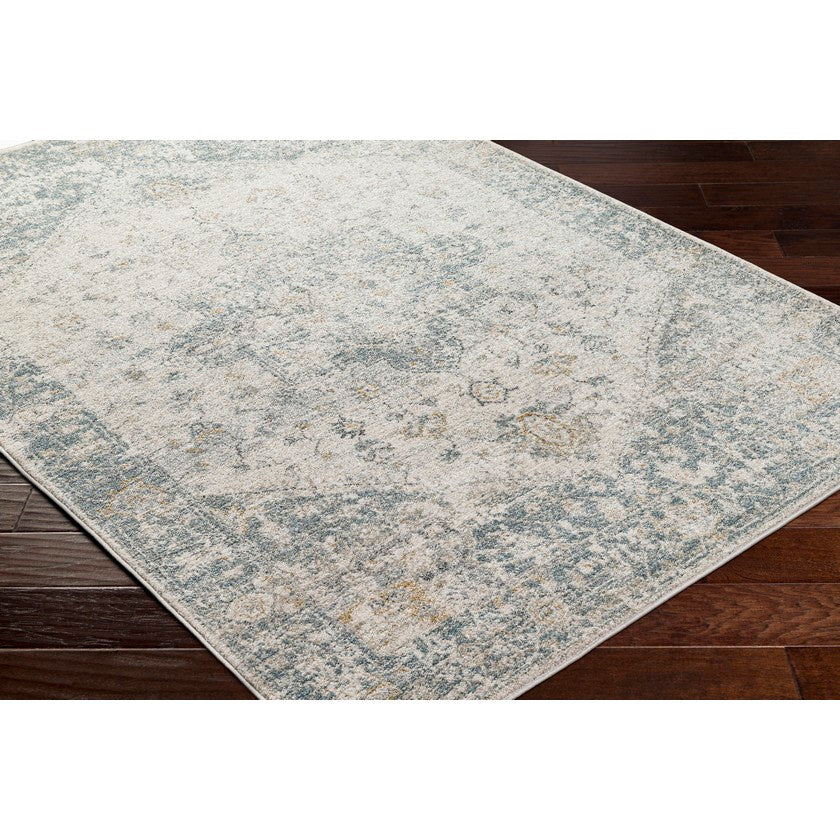 Ranee Traditional Denim/Charcoal Area Rug