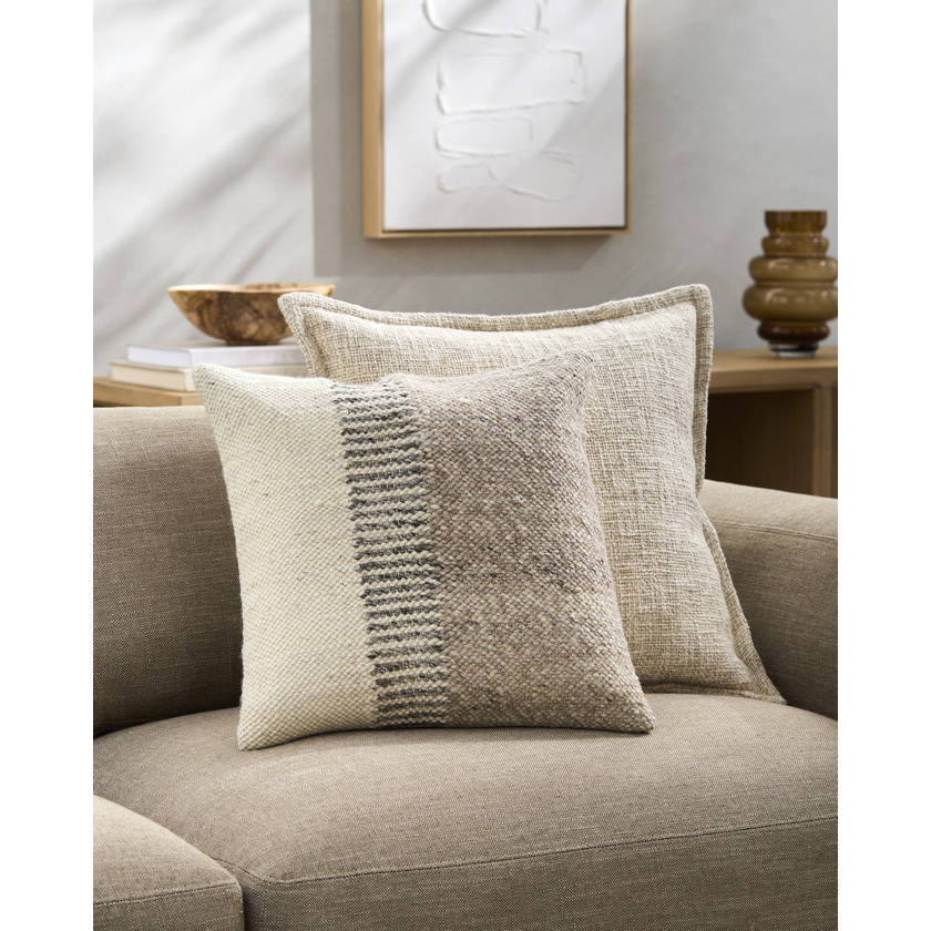 Vijay Light Brown Pillow Cover