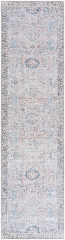 Kearstin Traditional Tan Washable Area Rug