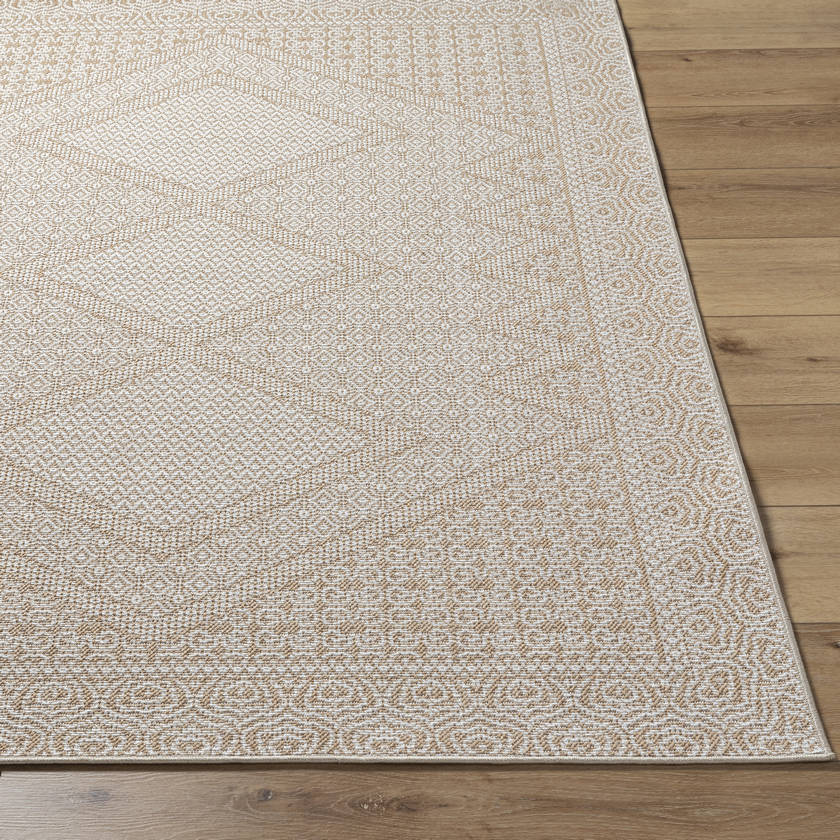 Reana Cottage White/Tan Area Rug