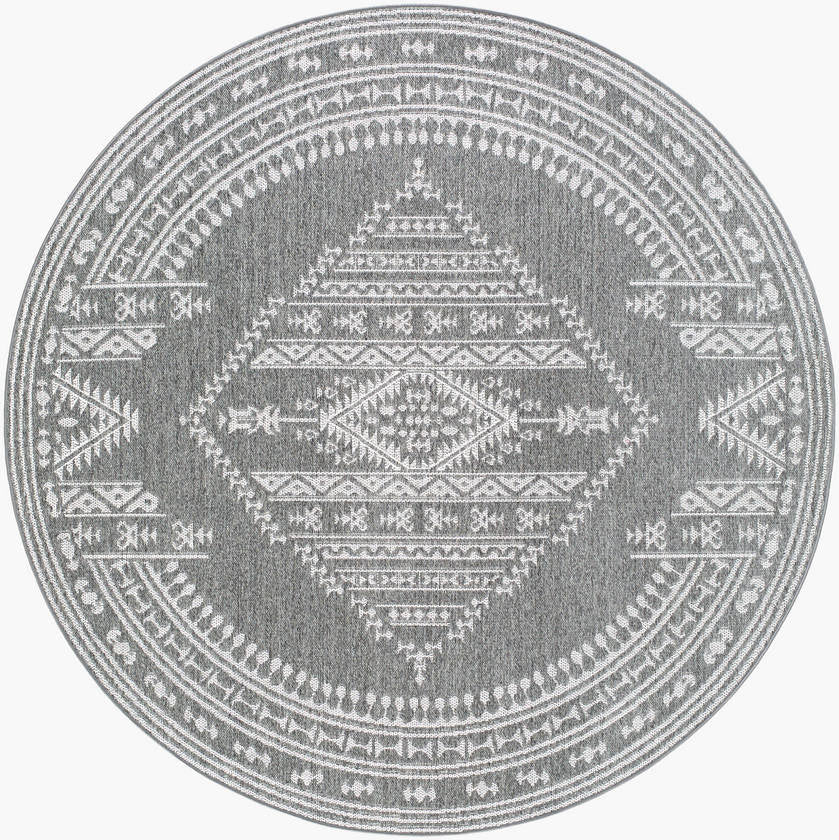 Leiha Cottage Medium Gray Area Rug