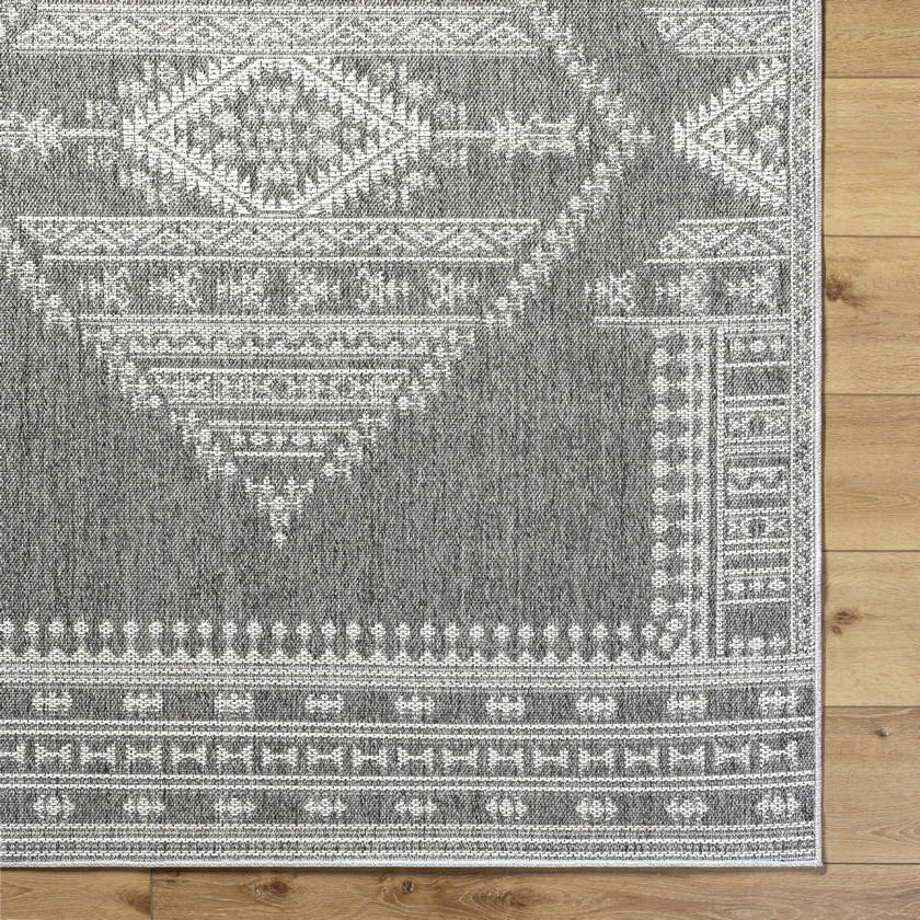 Leiha Cottage Medium Gray Area Rug