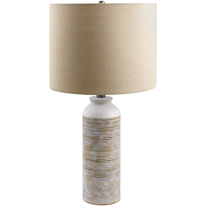 Darice Rustic White Table Lamp