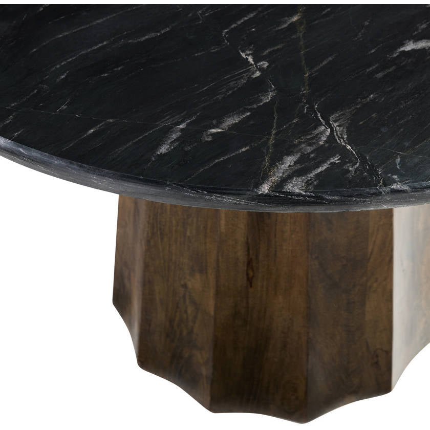 Hether Black/Dark Brown Dining Table