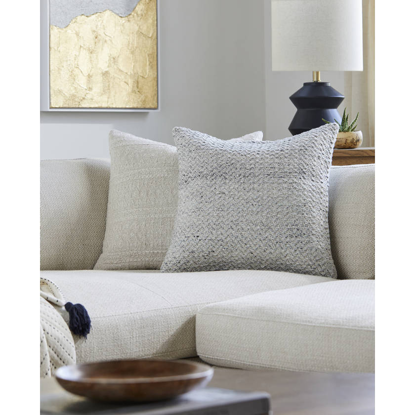 Crispin Light Gray Pillow Cover