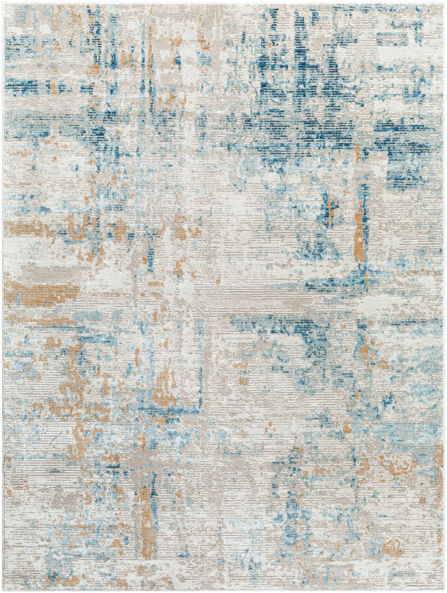 Harmonie Rustic Light Beige/Blue Area Rug