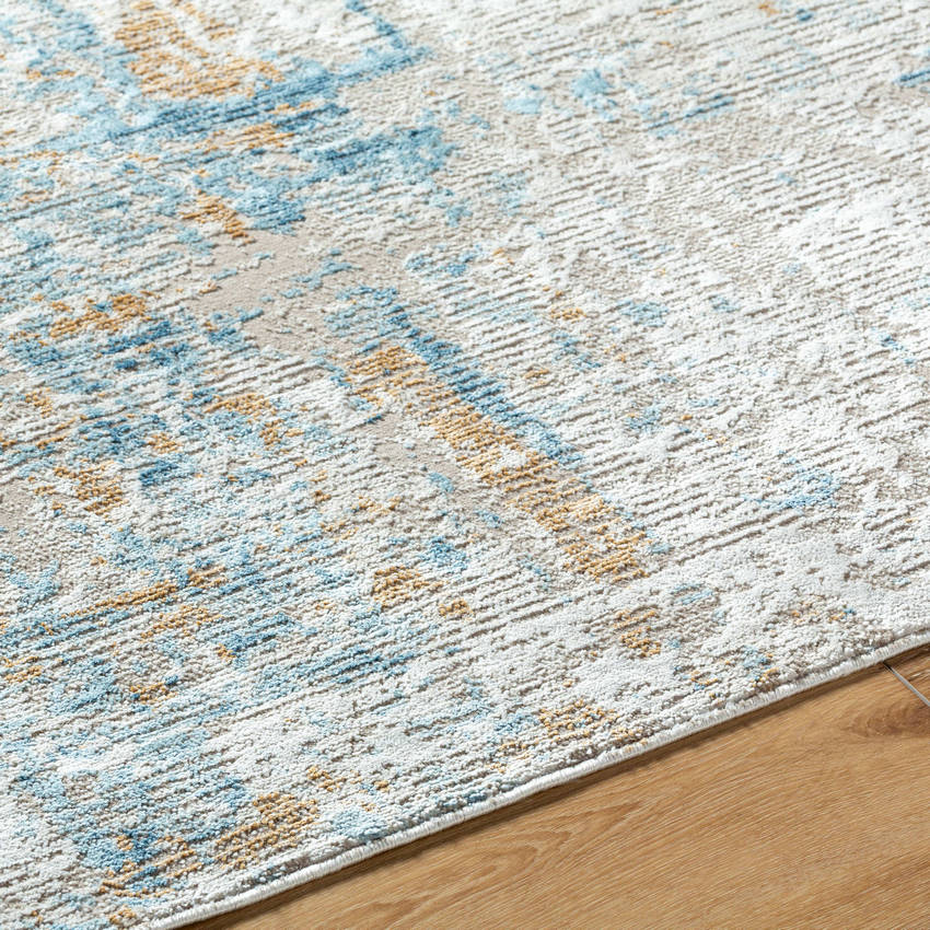 Harmonie Rustic Light Beige/Blue Area Rug