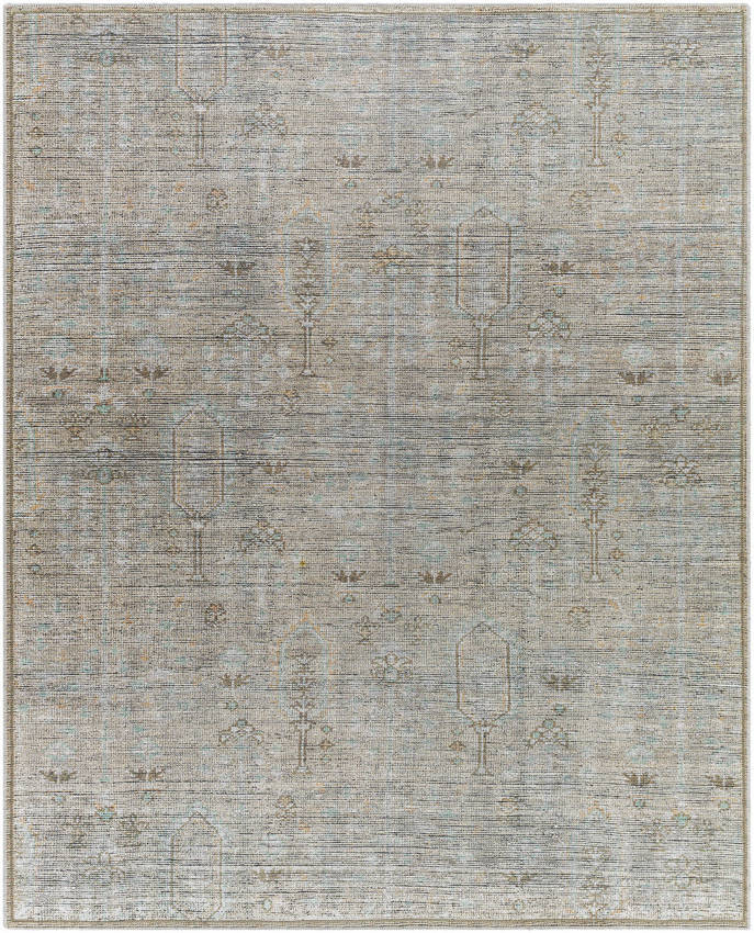 Darling Traditional Sterling Grey Washable Area Rug - Becki Owens x Livabliss