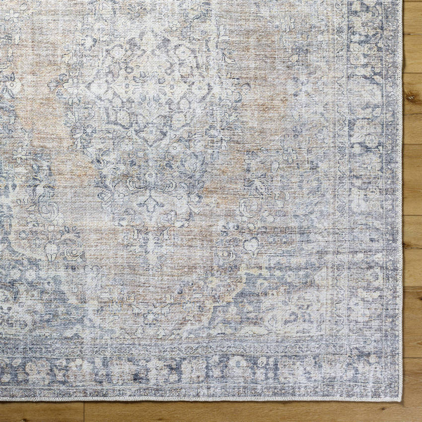 Darling Traditional Light Silver Washable Area Rug - Becki Owens x Livabliss