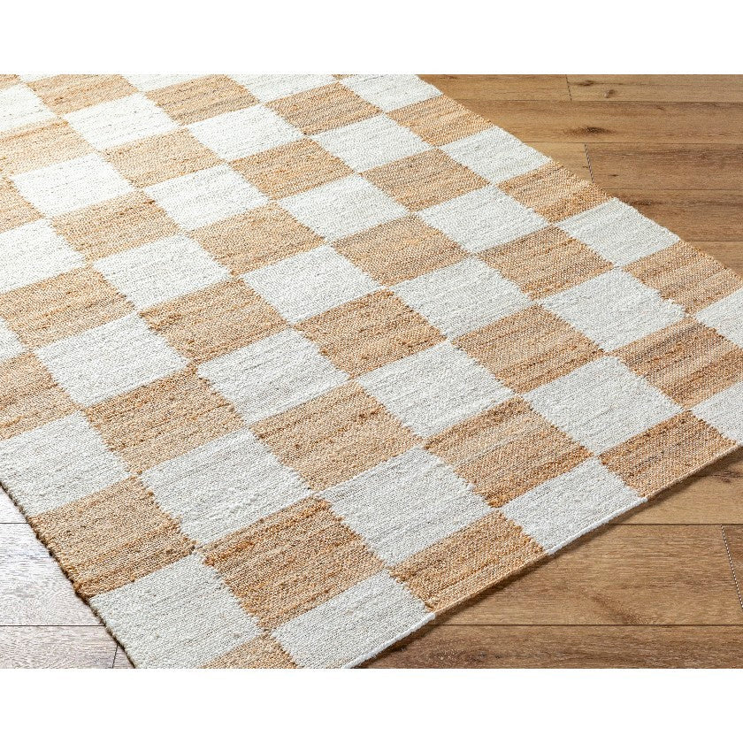 Kamey Texture Tan/Off-White Area Rug - Becki Owens x Livabliss