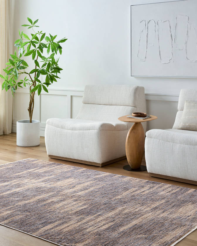 Peggie Modern Brown Area Rug