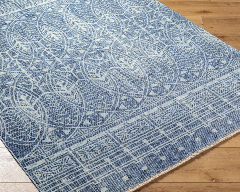 Isael Bohemian/Global Dark Blue Area Rug