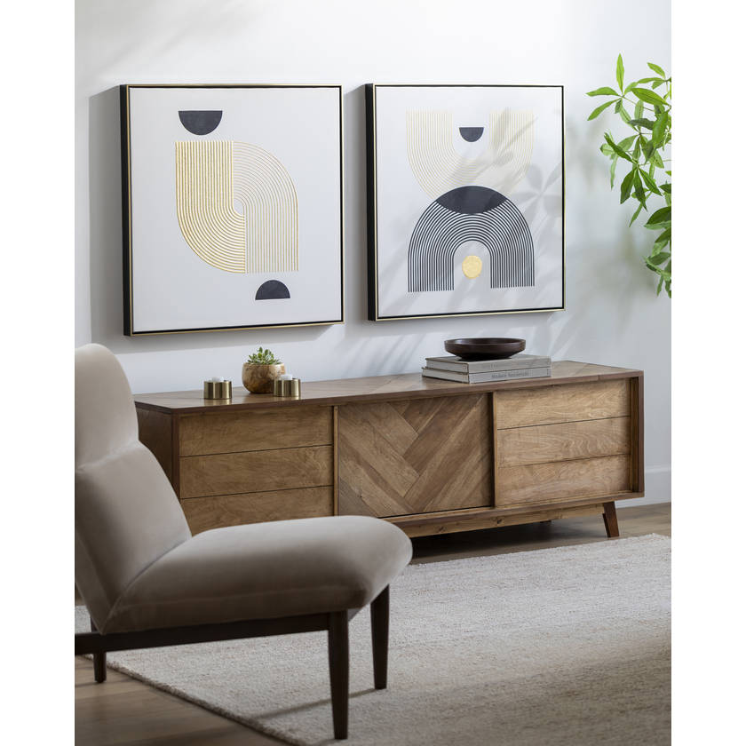 Tyrik Metallic - Gold Wall Art Piece