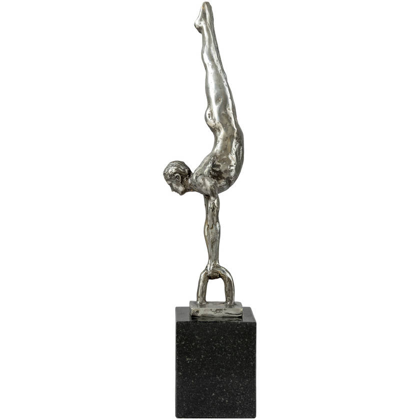 Yonatan Metallic - Silver Decorative Sculpture
