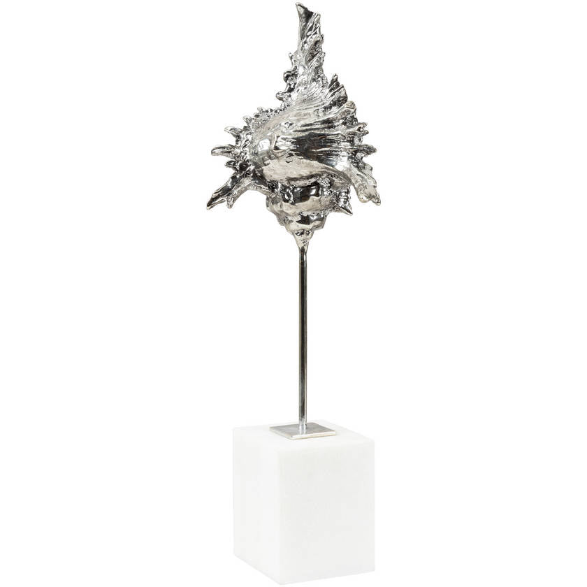 Lesslie Metallic - Silver Decorative Sculpture