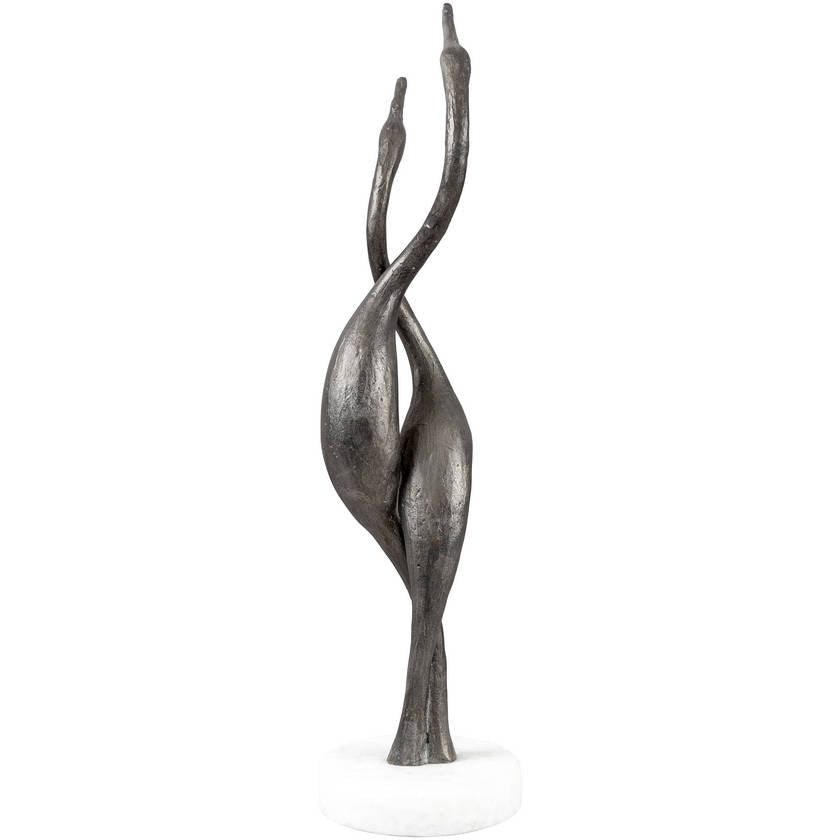 Luvia Metallic - Silver Decorative Sculpture