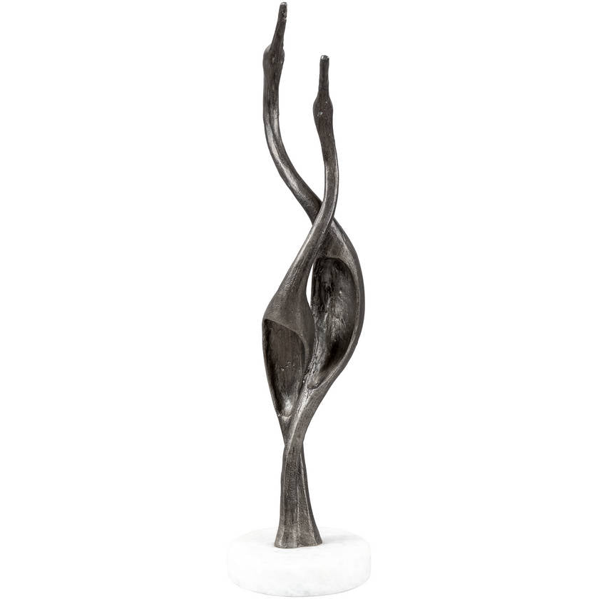 Luvia Metallic - Silver Decorative Sculpture