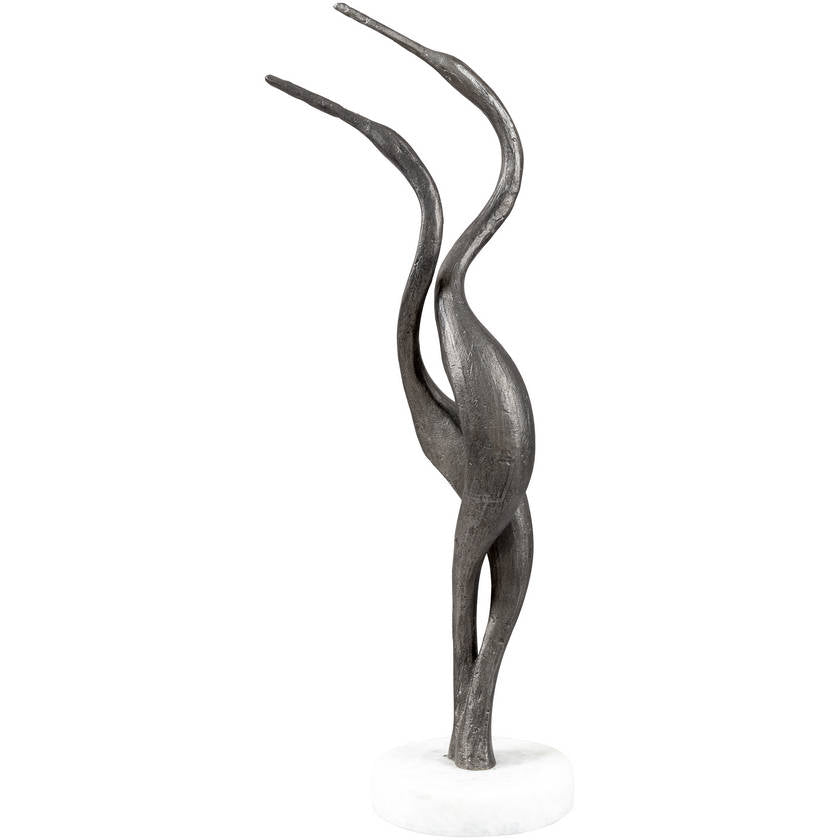 Luvia Metallic - Silver Decorative Sculpture