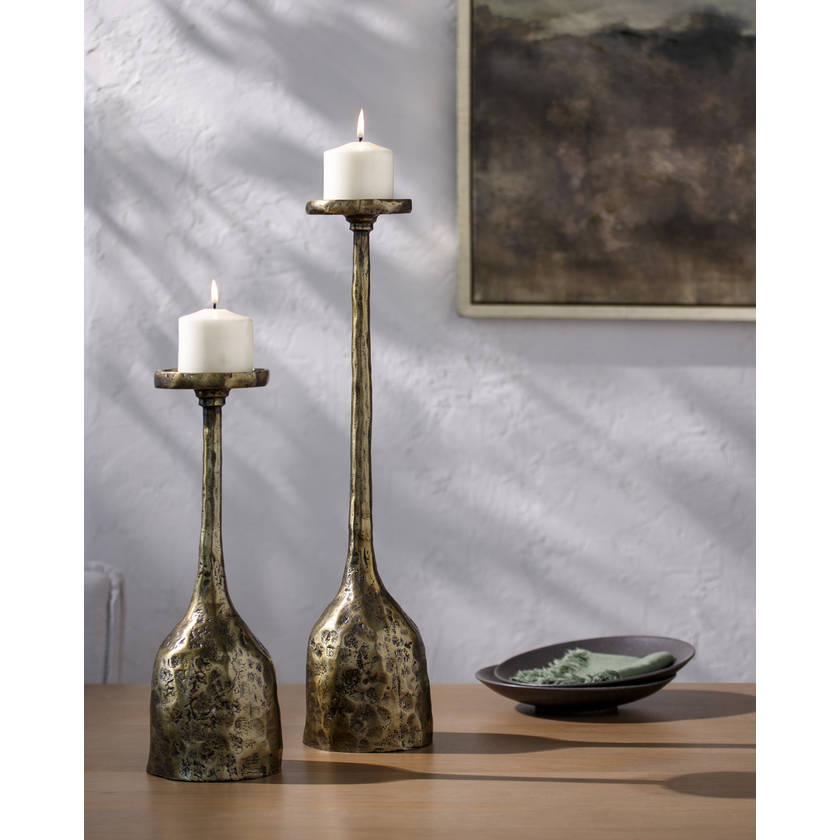 Obed Metallic - Brass Candleholder