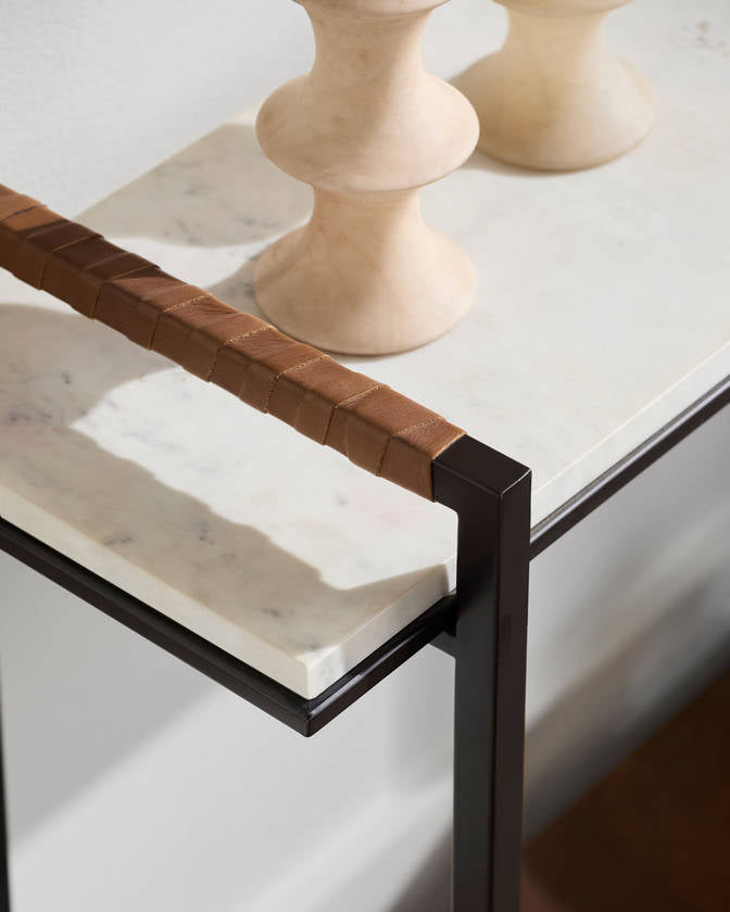 Franklin White Console Table