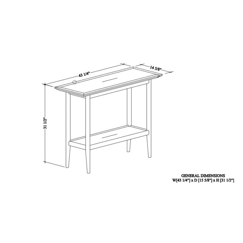 Camacho Brown Console Table