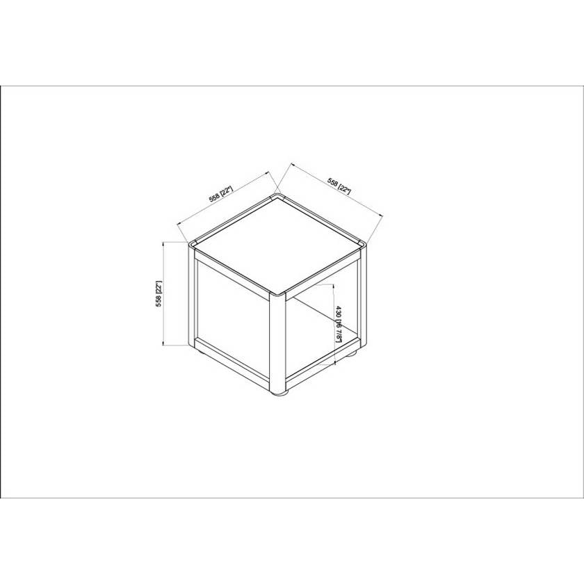 Mirza Brown End Table