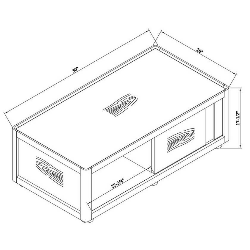 Jennilee Brown Coffee Table
