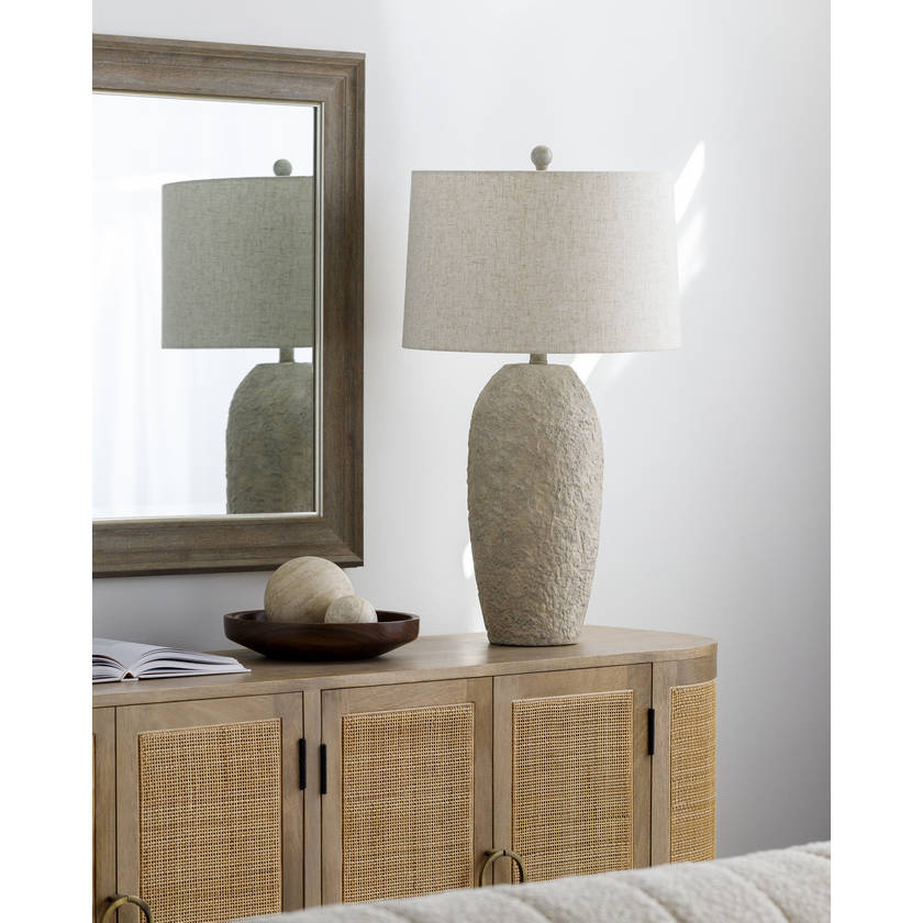 Malinda Global White/Wheat Table Lamp