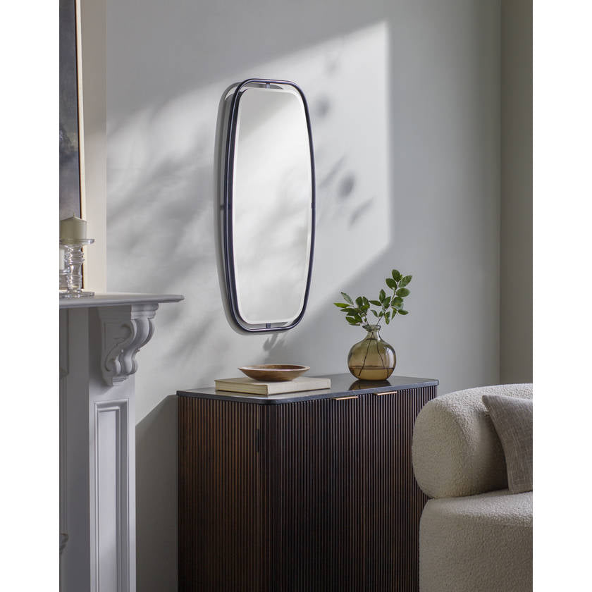 Marshawn Modern Black Wall Mirror