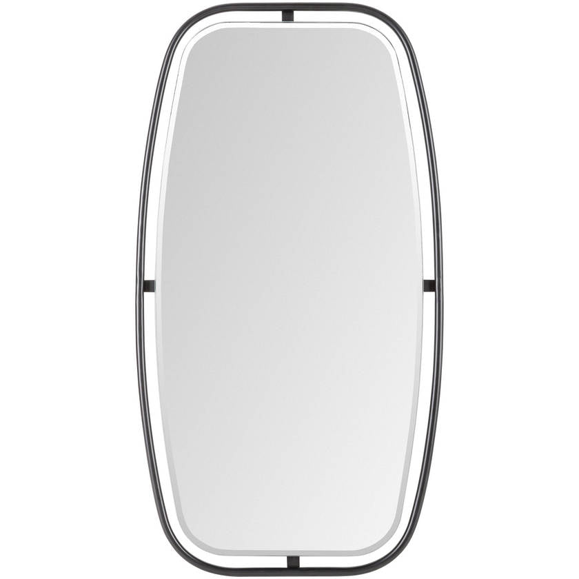 Marshawn Modern Black Wall Mirror