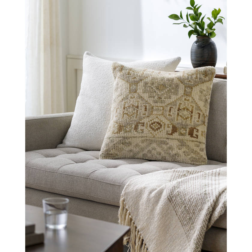 Charlisse Khaki Pillow Cover