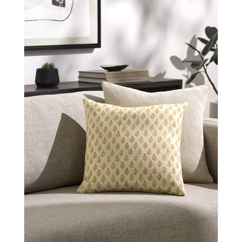 Ariele Cream/Mustard Pillow Cover