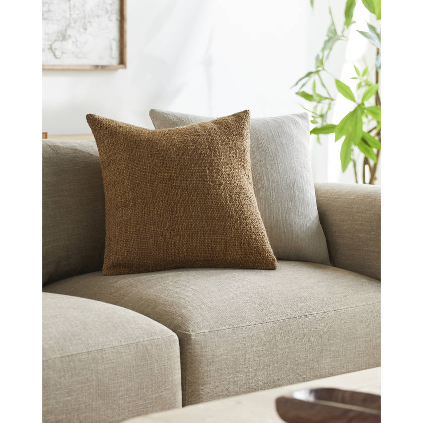 Shantai Medium Brown Pillow Cover