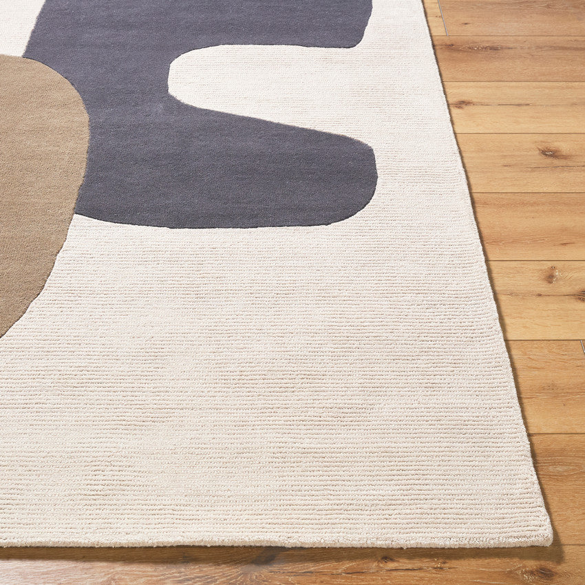 Evette Modern Taupe/Charcoal Area Rug