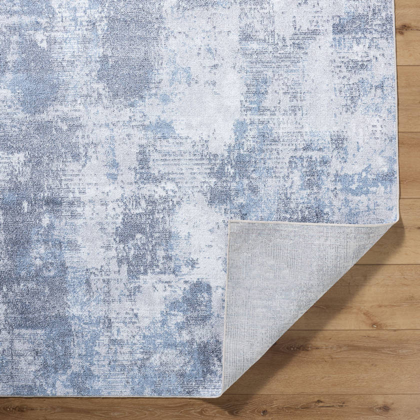 Kamron Modern Slate Washable Area Rug
