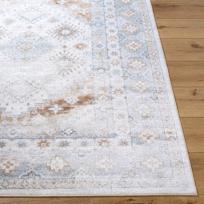 Stephen Traditional Ash Washable Area Rug