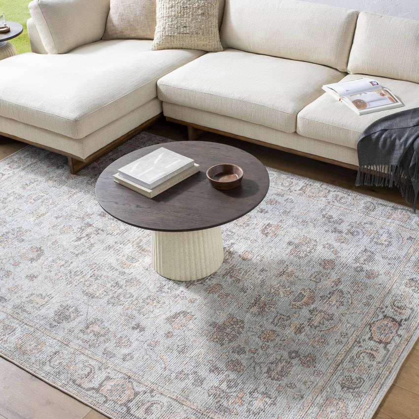Olympic Traditional Gray/Tan Area Rug - Our PNW Home x Livabliss
