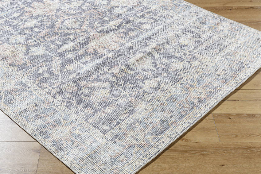 Olympic Traditional Charcoal/Sky Blue Area Rug - Our PNW Home x Livabliss