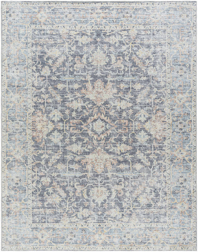 Olympic Traditional Charcoal/Sky Blue Area Rug - Our PNW Home x Livabliss