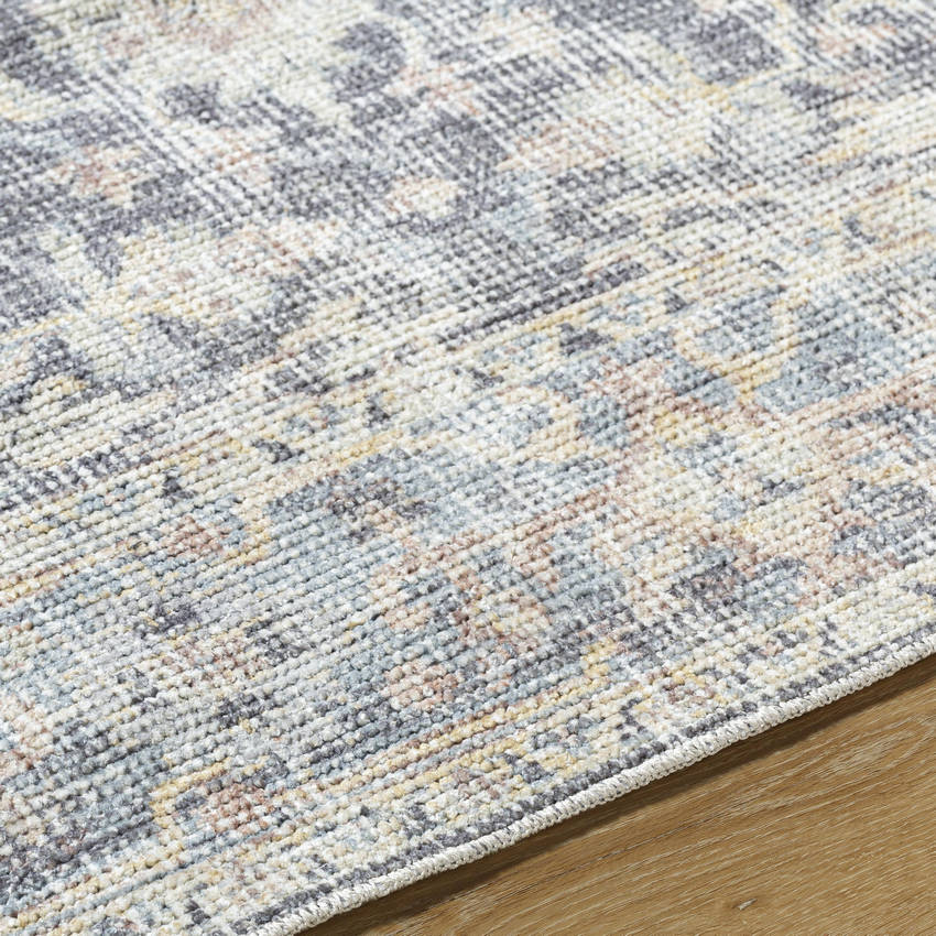 Olympic Traditional Charcoal/Sky Blue Area Rug - Our PNW Home x Livabliss