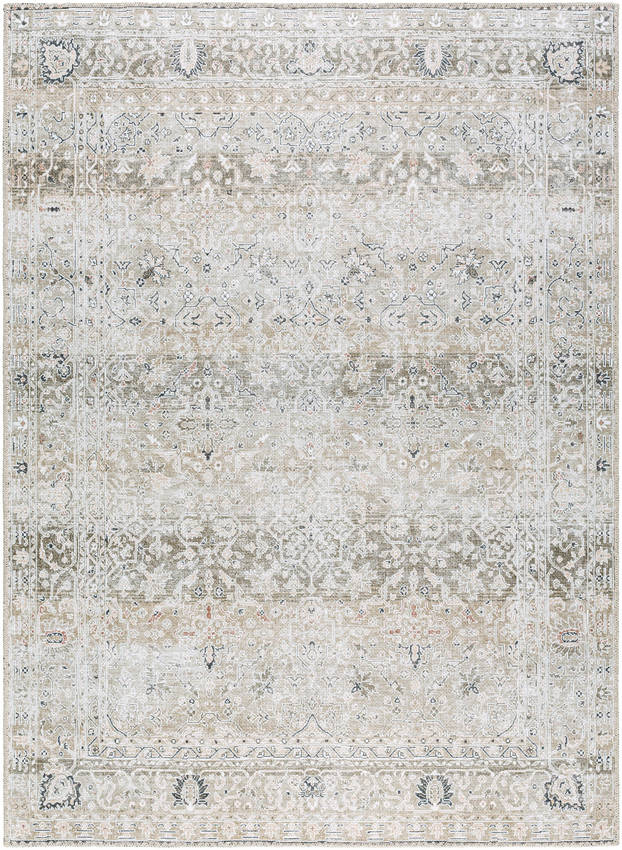 Rainier Traditional Brown Washable Area Rug - Our PNW Home x Livabliss
