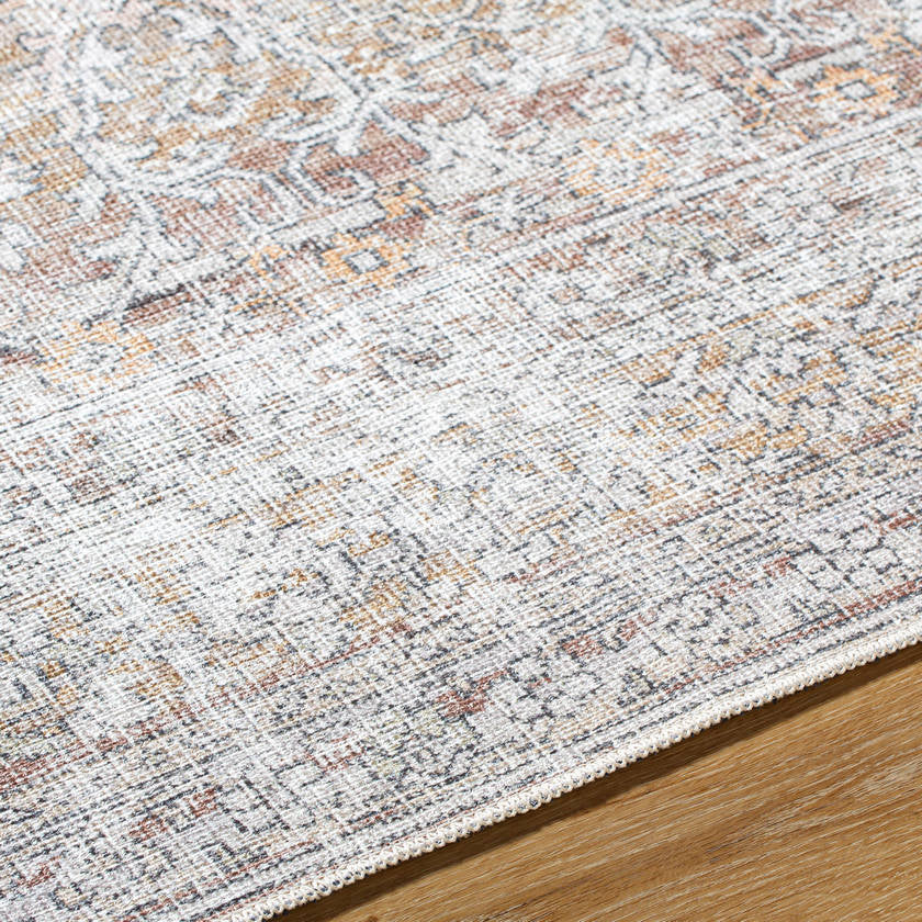 Rainier Traditional Dark Brown/Cream Washable Area Rug - Our PNW Home x Livabliss